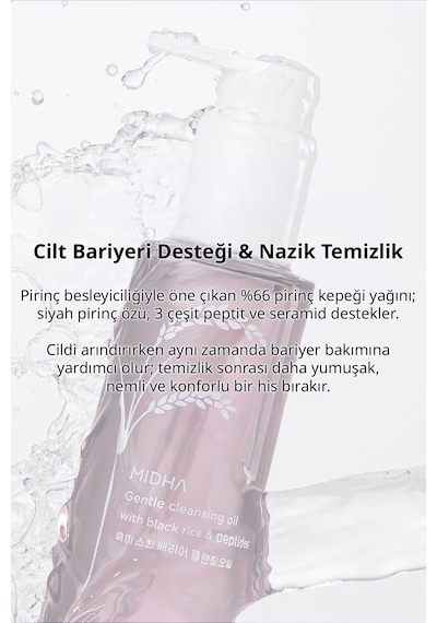 Midha Gentle Cleansing Oil Black Rice & Peptides 150 ML