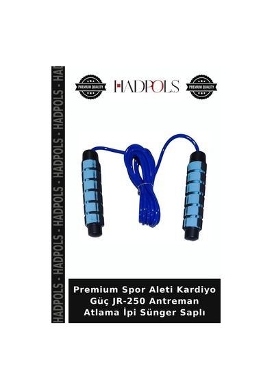 Premium Spor Aleti Kardiyo Güç Jr-250 Antreman Atlama İpi Sünger Saplı