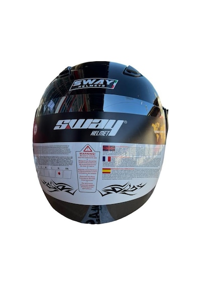 Sway SW 700 Yarım Motosiklet Kask Parlak Siyah
