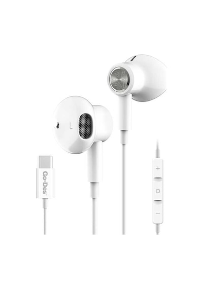 Go Des GD-EP109 Type-C Kablolu Kulak İçi Stereo Kulaklık Mikrofonlu Mıknatıslı - ZORE-257987