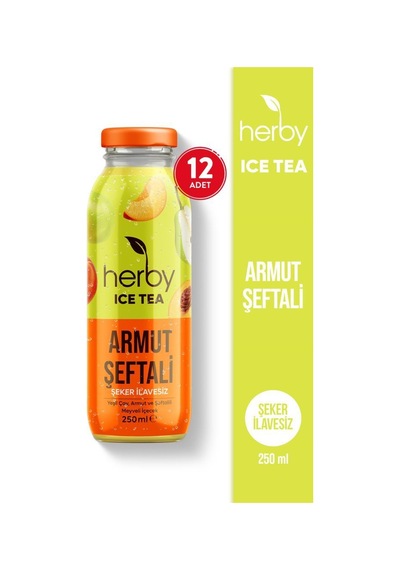 Ice Tea Armut Şeftali Soğuk Çay Şeker İlavesiz 250 Ml X 12