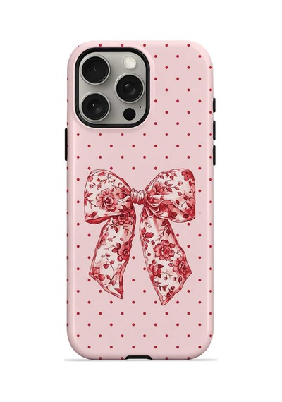 Velvoria Valestra Vintage Rose Bow Dot Apple iPhone Uyumlu 15 Pro Darbe Korumalı Kılıf Valestra Select - Vintage Rose Bow Dot Velvoria Valestra Vintage Rose Bow Dot Apple iPhone Uyumlu 15 Pro Darbe Korumalı Kılıf Valestra Select - Vintage Rose Bow Dot