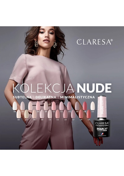 Claresa Kalıcı Oje Nude 107 Pembe Bej 5gr