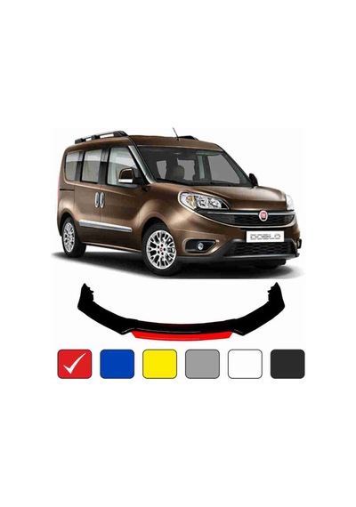 Fiat Doblo Lip 4 Parça Kırmızı