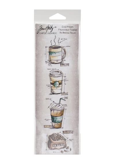 Stampers Anonymous Damga Vidalı Fresh Brewed Er Şerit Mini, Gri
