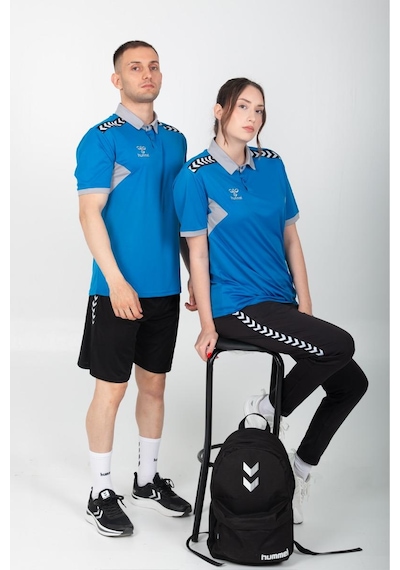 Hummel Otantik Polo Yaka Kamp Tişört Mavi