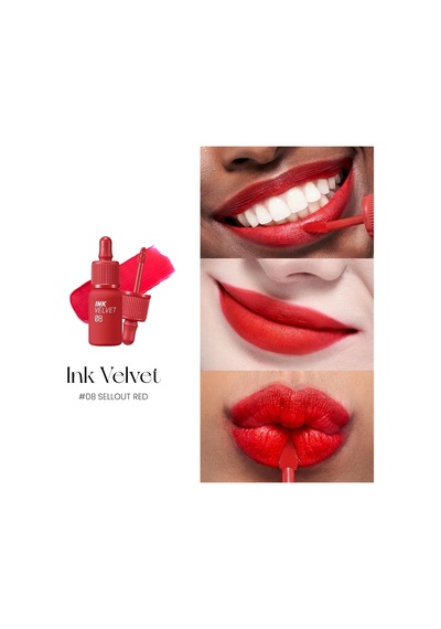 Yüksek Pigmentli, Kadife Görünümlü, Gün Boyu Kalıcı Tint Ink Velvet 8 Sellout Red