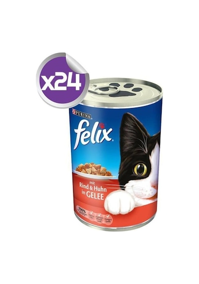 Purina Sığır Etli Ve Tavuklu Kedi Konservesi 400 Gr X24