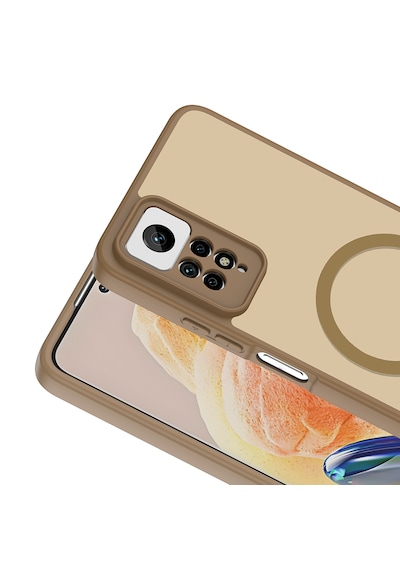 Xiaomi Redmi Note 11 Pro Kılıf Kamera Korumalı Mat Darbe Emici M-safe Şarj Özellikli Silikon Lacivert