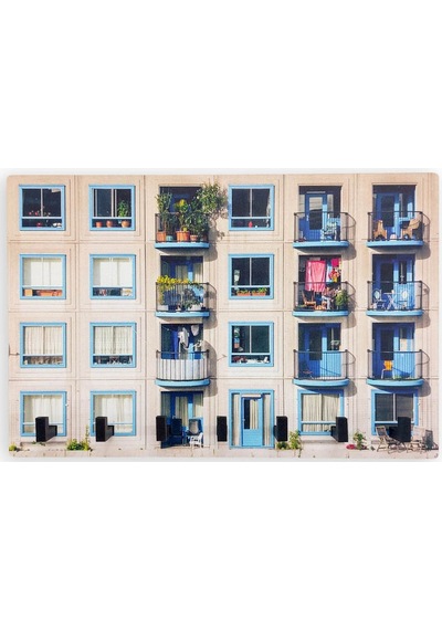 CajuArt Dekoratif Renkli Apartman Bina Hol Askılık Anahtarlık Süs Beyaz