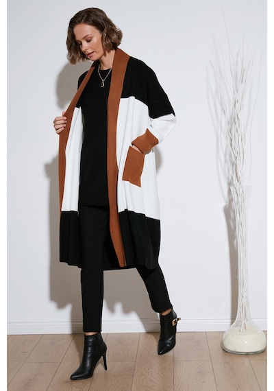 Lela Modest Regular Fit Renk Bloklu Uzun Tesettür Triko Bayan Hırka 4616172 Toprak Lela Modest Regular Fit Renk Bloklu Uzun Tesettür Triko Bayan Hırka 4616172 Toprak