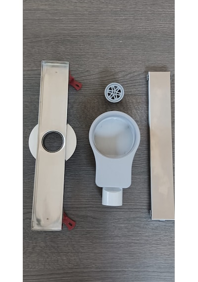 Paslanmaz Duş Kanalı Gizli Yer Süzgeci 30cm Boyunda 304 Kalite Parlak Banyo ,wc,koku Yapmaz. 1 Adet