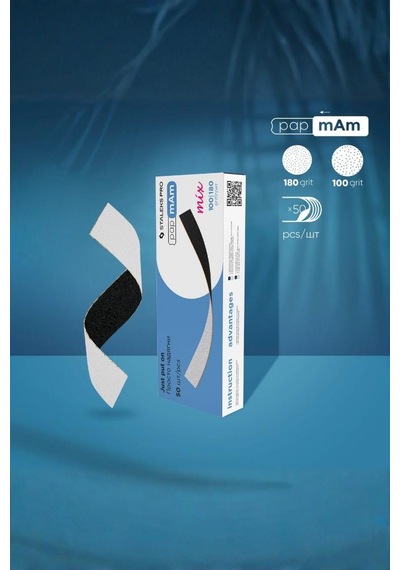 Staleks Expert Yedek Papmam Mix Çift Taraflı Törpüler, 100/180 Grit 50 Adet Dfcemix-22-100/180