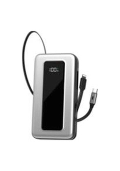 S-link Ip-g20m 20000mah Pd65w Makaralı Siyah Lcd Taşınabilir Pil Şarj Cihazı Powerbank Kdo