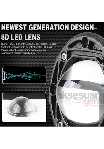Offroad Sis Çalışma Lambası Beyaz/amber 20w 12-24v A+ İthal Ürün