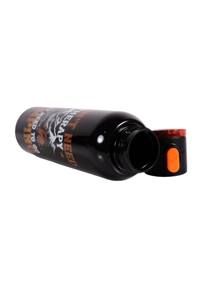 Herevin 161407-839 Askılı Desenli Su Şişesi 750 Ml Siyah