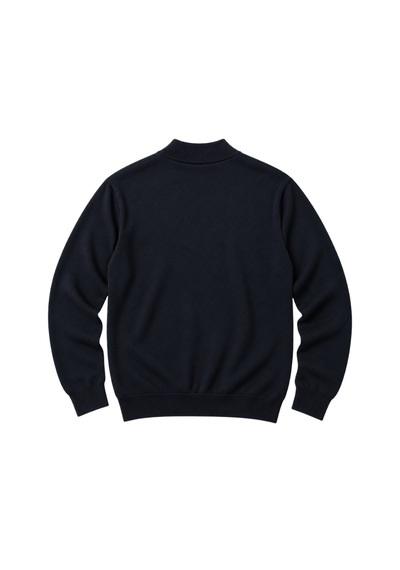 Battalmoda Erkek Büyük Beden Lacivert Yarım Balıkçı Pamuklu Kazak 3xl-4xl-5xl-6xl