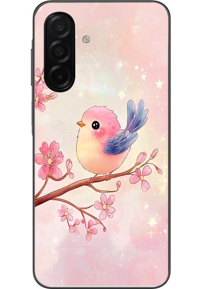 Samsung Galaxy A26 Uyumlu Dalda Ki Kuş Baskılı Silikon Kılıf Renkli
