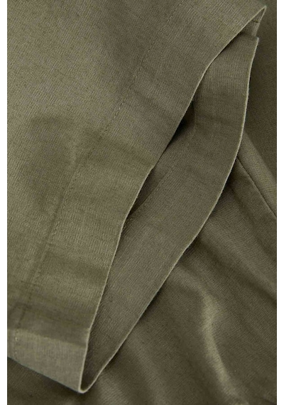 Jack & Jones Jjxx Jxpoppy Lınen Hw Pant Pnt Yeşil Kadın Pantolon 000000000101961817 Yeşil