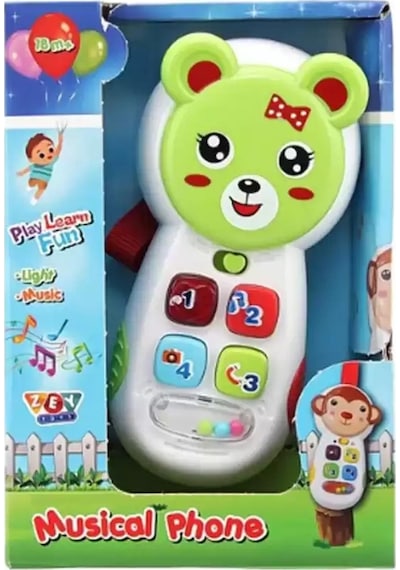 Işıklı Müzikli Aktivite Telefonu - Bebeğimin İlk Telefonu Eğitici Oyuncak 001