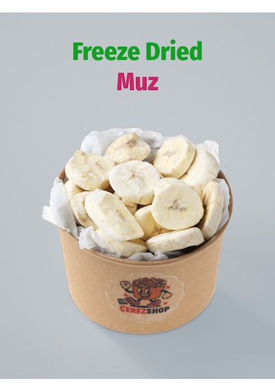 Muz Kuru Meyve Cipsi - Dondurularak Kurutulmuş Freeze Dried Muz Dilimi 50 G