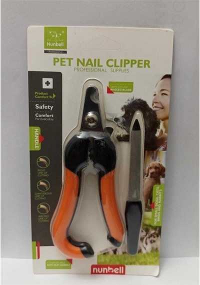 Nunbell Köpek Tırnak Makası Törpülü Set Turuncu