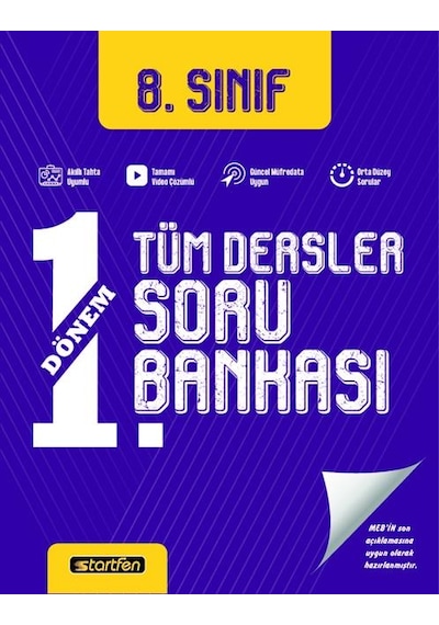 Startfen Yayınları Tüm Dersler Soru Bankası 1.Dönem