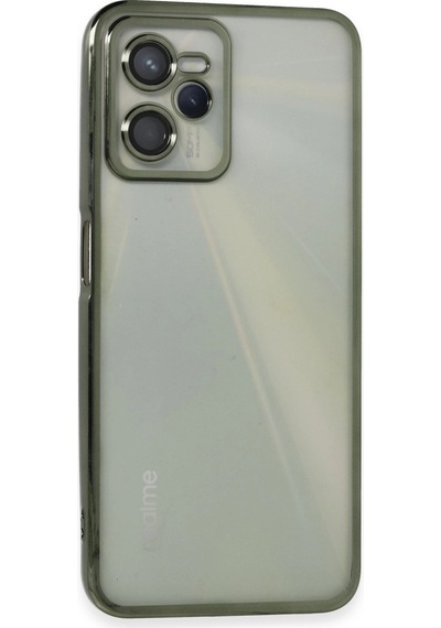 Realme C35 Kılıf Kamera Korumalı Lensli Silikon - Yeşil