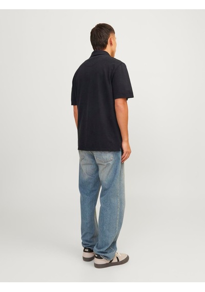 Jack & Jones Jprbluwıllıam Wash Ss Polo Sn Black Black Siyah