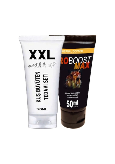Kuşxxl 50 Ml Cream Boyut Kremi + Eroboost Testo 50 Ml Erkeklere Özel Krem