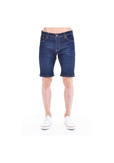 Cedy Denim Erkek Kot Şort Slim Fit Jean Şort - C342 Lacivert