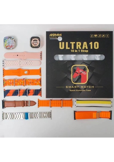 Ultra 10 49 Mm 10 Kordonlu Ios Ve Andrıod Uyumlu Akıllı Saat