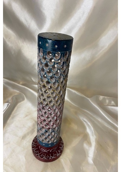 Yedi Çakra 7 Çakra Hand Made El İşi Feng Shui Ejderha Yılı Doğal Obsidyen Taşı Çubuk Konik Tütsülük Kule