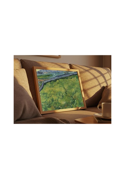 Van Gogh The Wheat Field Çerçevesiz Poster 30x42 Cm A3 Tablo Duvar Dekoru Mat Fotoğraf Kağıdı