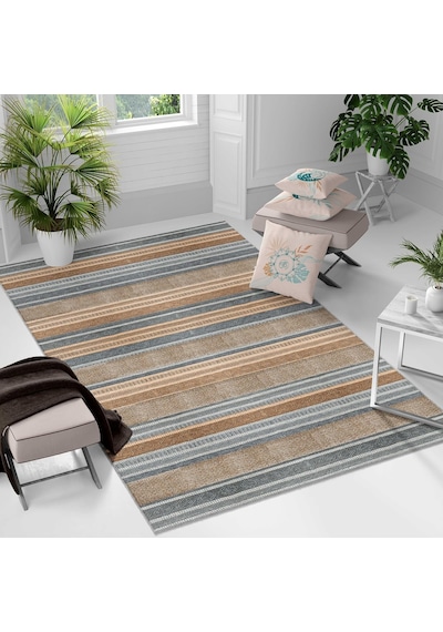 Tr Yıkanabilir Halı Ve Yolluk Kaymaz Tabanlı Salon Halısı, Mutfak Halısı, Modern Dijital Baskı Tasarım 033 Diğer