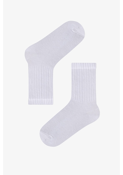 Penti Kız Çocuk Unisex Siyah Beyaz 2 li Tenis Soket Çorap