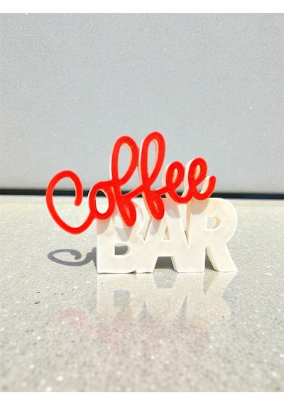 Altın Coffee Bar Dekoratif Biblo - Kahve Köşenize Sıcaklık Katan Samimi Aksesuar