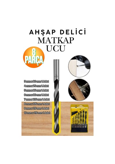 8 Parça Ahşap Ağaç Sunta Delme Matkap Ucu Seti 3 Mm - 10 Mm Ahşap Delme Matkap Ucu Seti 8'li Paket Ağaç Sunta Alçıpan Kartonpiyer Panç Seti 3 4 5 6 7 8 9 10 Mm 8 Parça Ahşap Ağaç Sunta Delme Matkap Ucu Seti 3 Mm - 10 Mm Ahşap Delme Matkap Ucu Seti 8'li Paket Ağaç Sunta Alçıpan Kartonpiyer Panç Seti 3 4 5 6 7 8 9 10 Mm