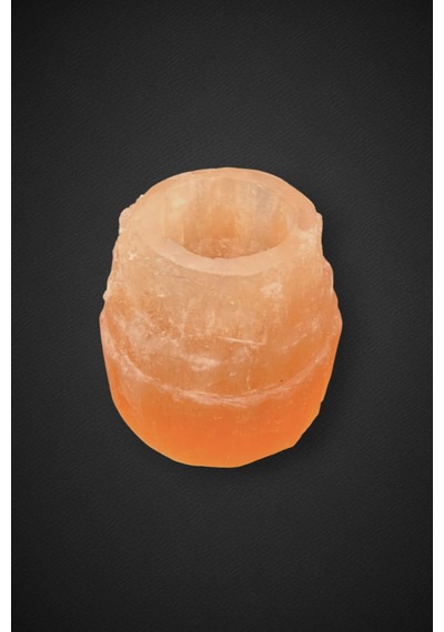 Turuncu Selenit Mumluk 8 Cm Tealight Mumluk