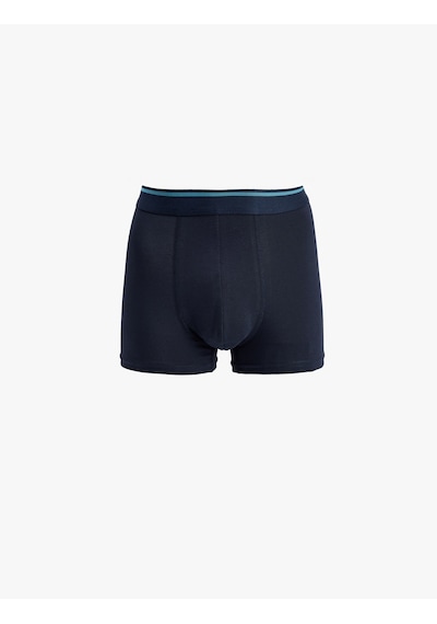 Koton Pamuklu Puantiyeli 3'lü Boxer Seti Lacivert Desenli 6slm90012mk