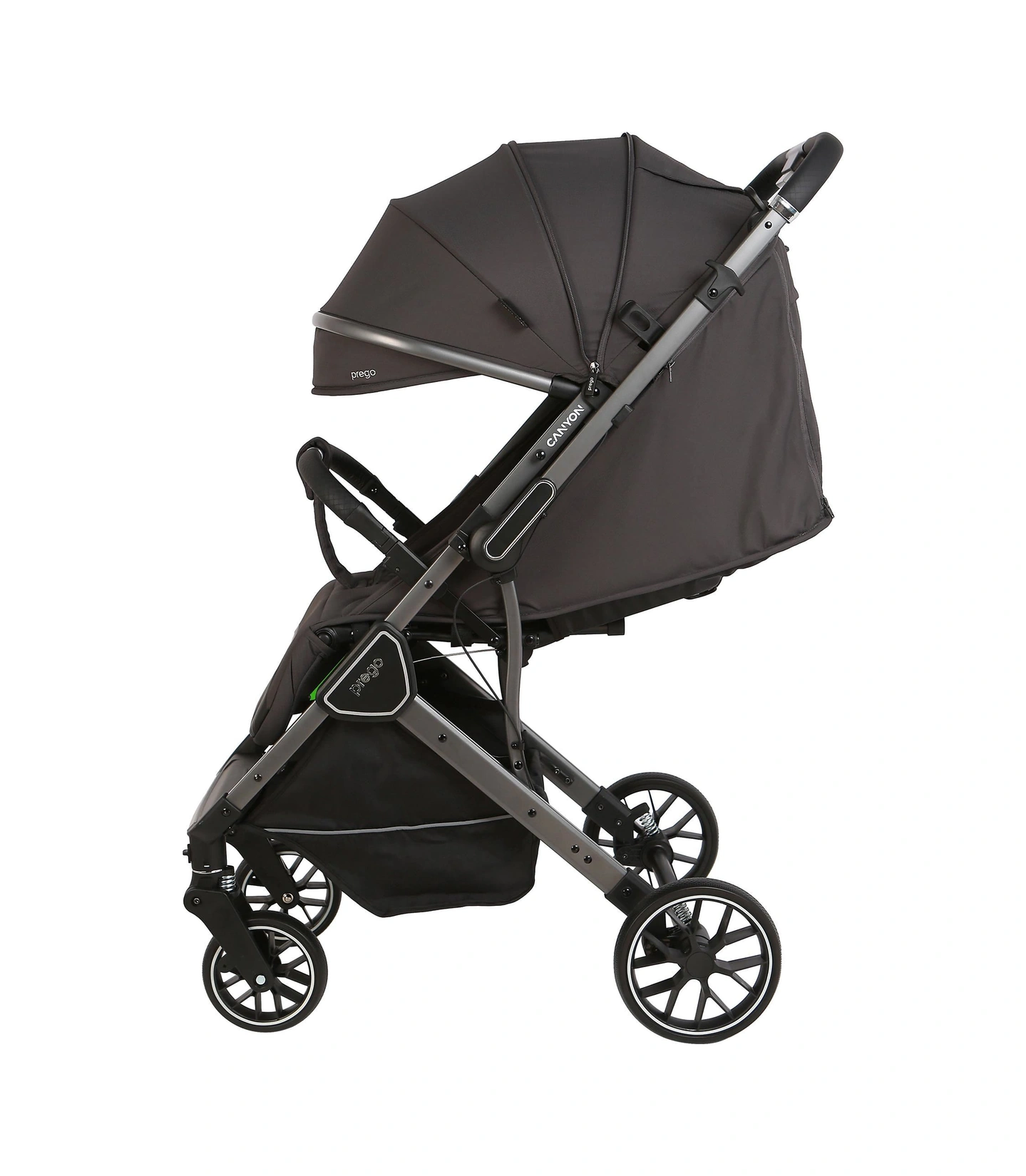 Prego Canyon Koldan Çift Yönlü Kabin Boy Bebek Arabası Gri