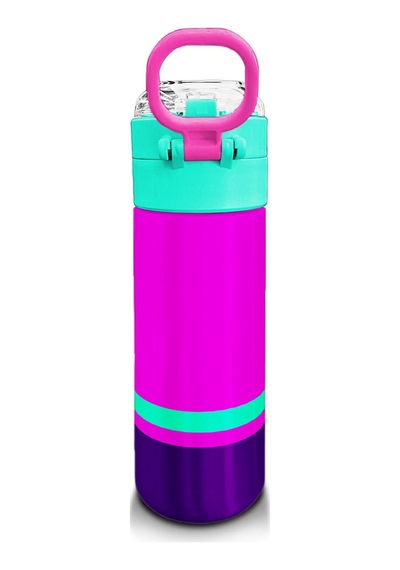 Coral High Kids Pembe Su Yeşili Pipetli Ve Direkt İçim Çelik Termos 500 Ml 31829 Bej