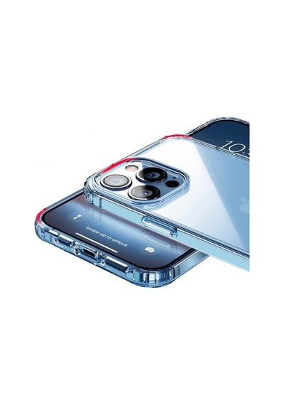 Apple Uyumlu iPhone 13 Promax Kılıf Kamera Korumalı Tıpalı Şeffaf Silikon Kapak