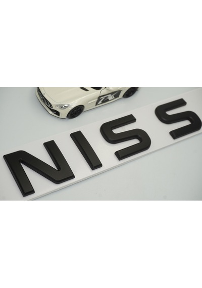 Dk Nissan Bagaj 3m 3d Mat Siyah Abs Yazı Logo Amblem 29x4 Cm