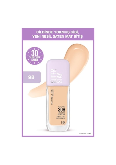 Poreless Jelly Gözenek Gizleyici Makyaj Bazı & Super Stay Lumi Matte Fondöten - 98 Makyaj Seti pktmybbazfondoten2-10737 Diğer