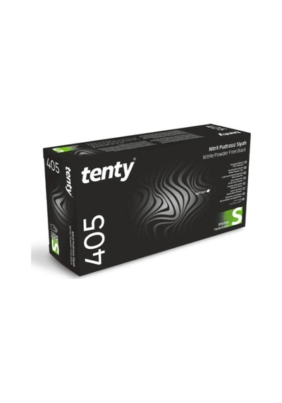 Tenty Siyah Nitril Pudrasız Eldiven 100'lü