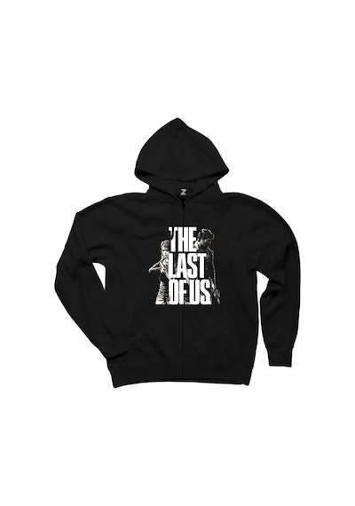 The Last Of Us 2 Apocalypse Siyah Fermuarlı Kapşonlu Sweatshirt Siyah