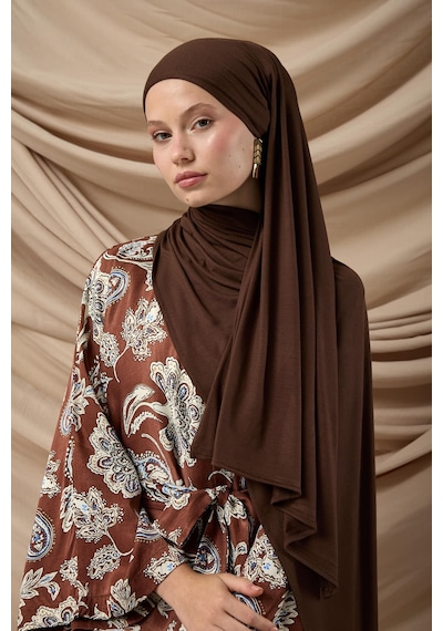Silk Home Premium Penye Şal 65002-08 Kahverengi Çok Renkli