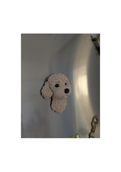 Toy Poodle Köpek Magnet Dekoratif Buzdolabı Magneti Sevimli Köpek Figürü 10 8 Cm