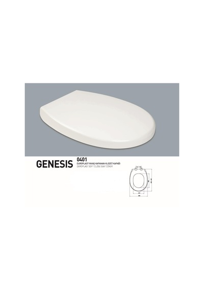 Nkp Genesis Yavaş Kapanan Klozet Kapağı 0401 Beyaz